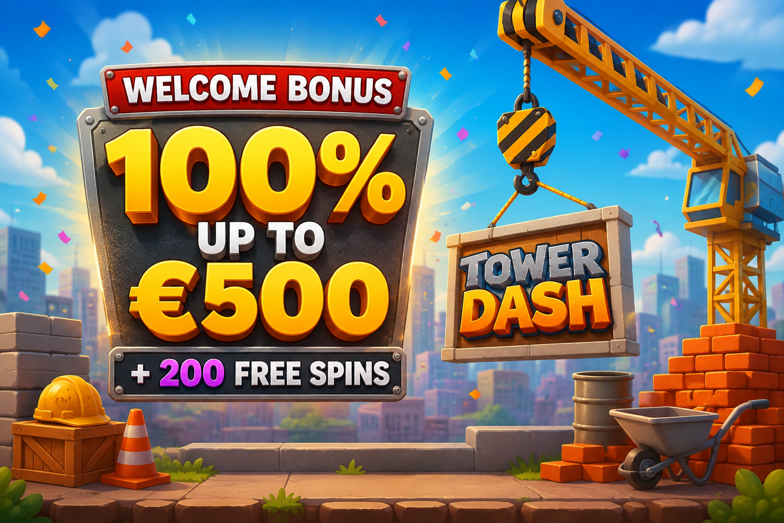 Tower Dash game welcome bonus